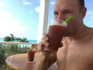 I drank a Bloody Mary every morning for breakfast while on vacation. YUM